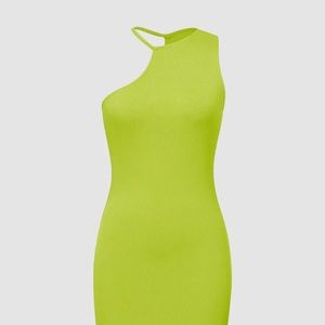 MICAS ribbed bodycon neon dress